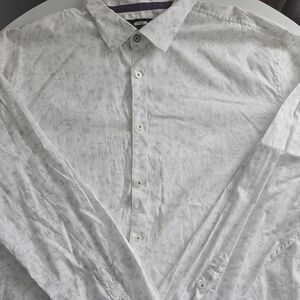 Marc Ecko White Casual Button Down Shirt